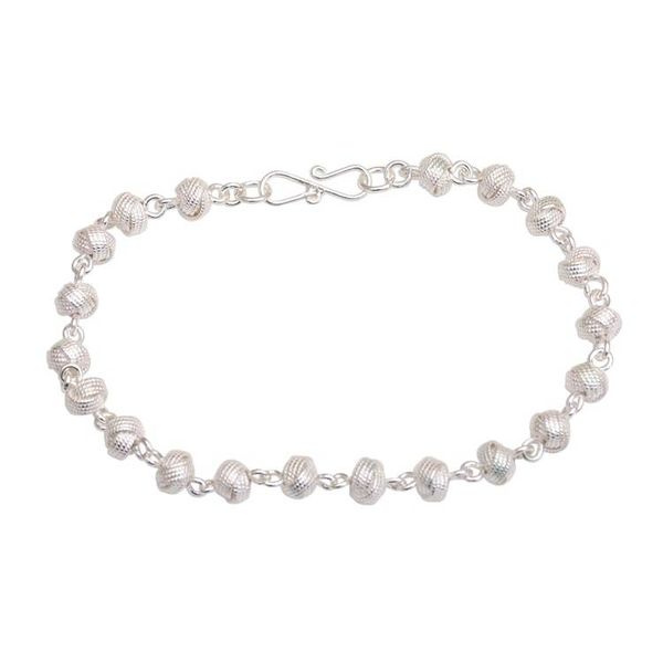 Alternate image for Sterling Silver Link Bracelet from Indonesia Woven Eternity