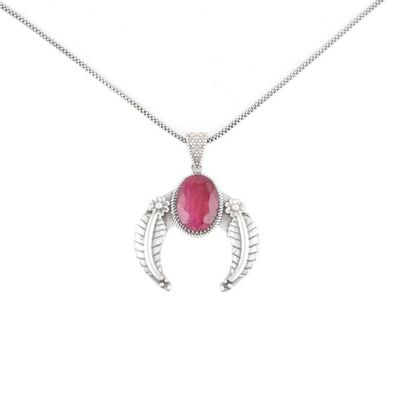 Alternate image for 14-Carat Ruby Pendant Necklace Treasure Garden