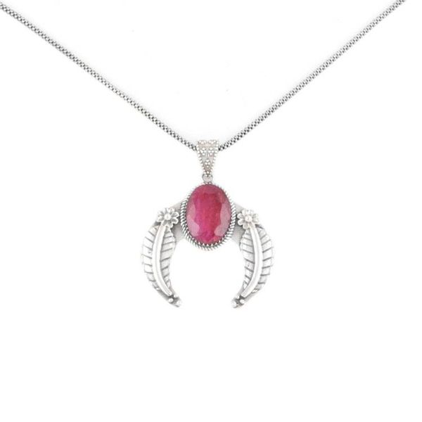 Alternate image for 14-Carat Ruby Pendant Necklace Treasure Garden