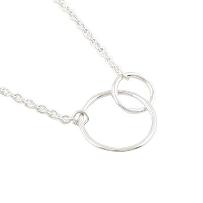 Alternate image for Hand Made Sterling Silver Pendant Necklace Fairy Ring