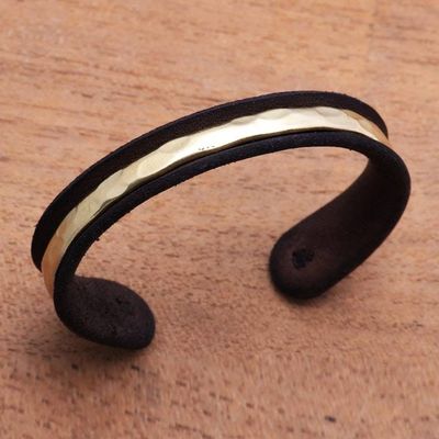 Alternate image for Sterling Silver and Brass Cuff Bracelet from Bali Urban Between