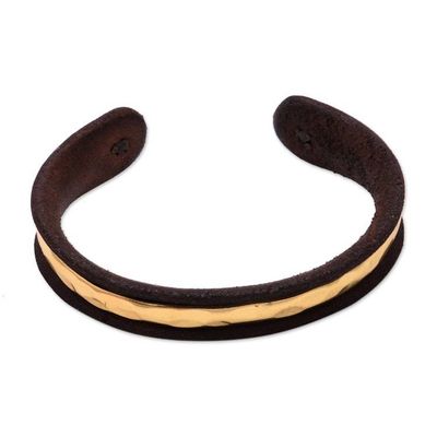 Alternate image for Sterling Silver and Brass Cuff Bracelet from Bali Urban Between