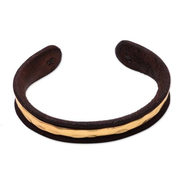 Alternate image for Sterling Silver and Brass Cuff Bracelet from Bali Urban Between