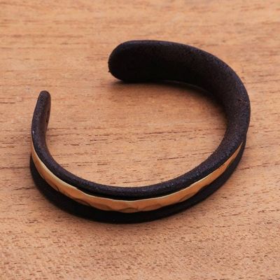 Alternate image for Sterling Silver and Brass Cuff Bracelet from Bali Urban Between