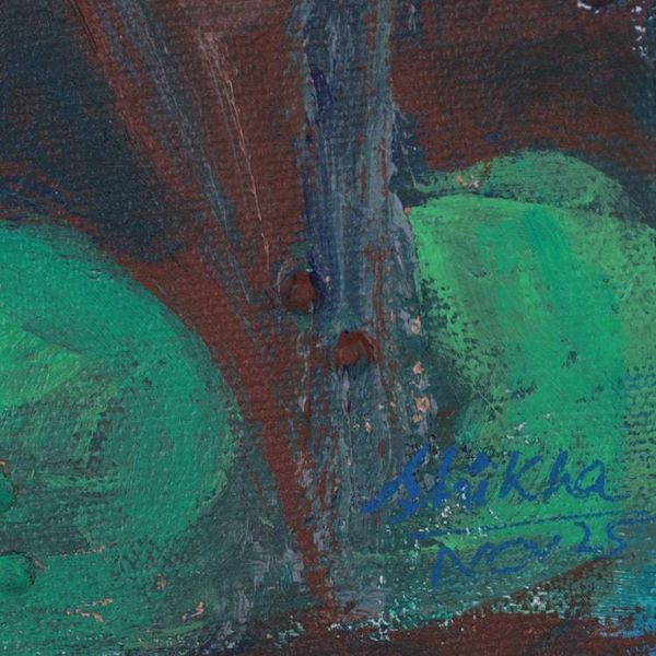 Alternate image for Impressionist Acrylic Painting of Water Lilies on a Pond Lotus Dreamscape