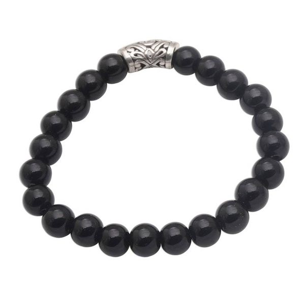 Alternate image for Onyx Beaded Stretch Bracelet Uluwatu Eclipse