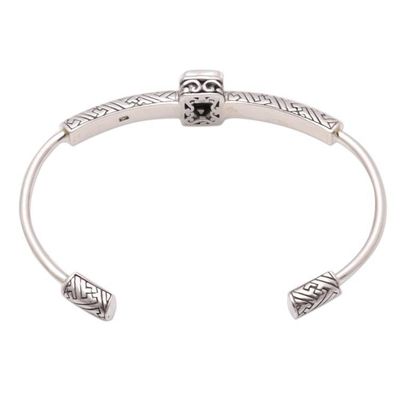 Alternate image for 3.5-Carat Blue Topaz Cuff Bracelet from Bali Gemstone Imagination