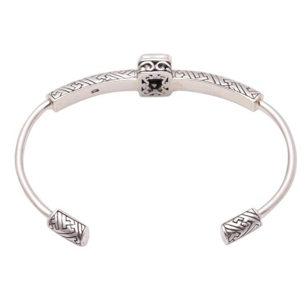 Alternate image for 3.5-Carat Blue Topaz Cuff Bracelet from Bali Gemstone Imagination
