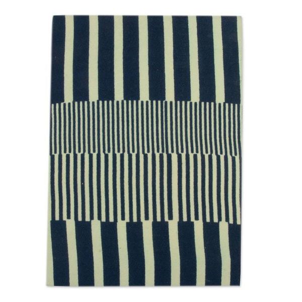 Alternate image for Abstract-Patterned Blue and Ivory 100 Cotton Daily Planner Blue  Brilliant