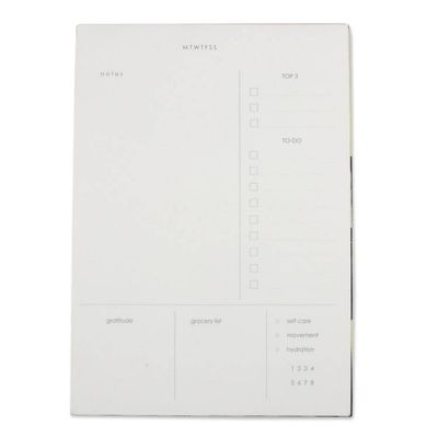 Alternate image for Abstract-Patterned Blue and Ivory 100 Cotton Daily Planner Blue Brilliant