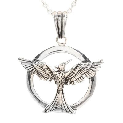 Alternate image for Sterling Silver Eagle Pendant Necklace Majestic Eagle