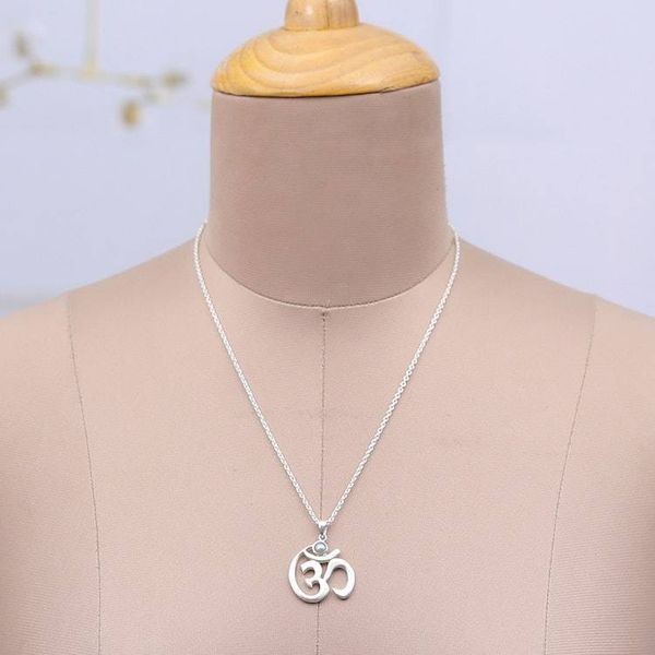 Alternate image for High-Polished Om Grey Cultured Pearl Pendant Necklace Shine of Om