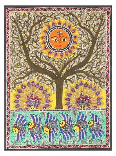 Primary image for Indian Madhubani Painting Tree of Life