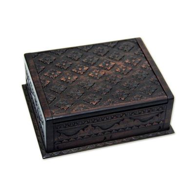 Alternate image for Wood decorative box Small Kawung Skies