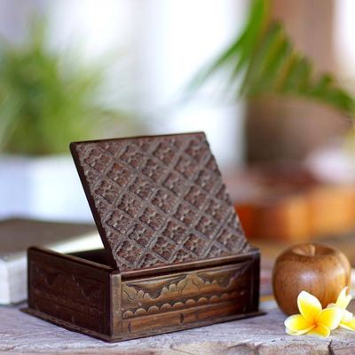 Alternate image for Wood decorative box Small Kawung Skies