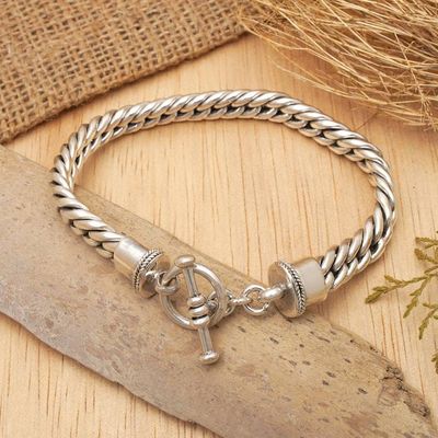 Primary image for Mens Sterling Silver Chain Bracelet Silver Choices