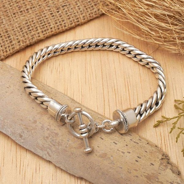 Alternate image for Mens Sterling Silver Chain Bracelet Silver Choices