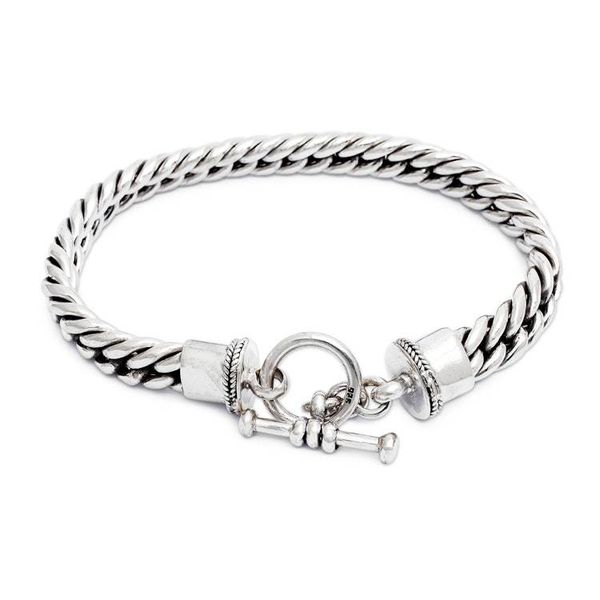Alternate image for Mens Sterling Silver Chain Bracelet Silver Choices