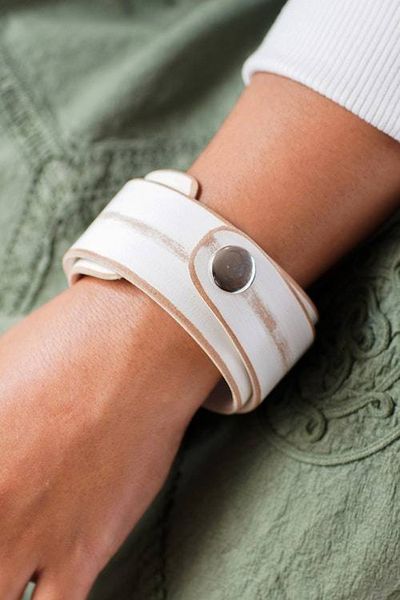 Alternate image for Modern Leather Wristband Bracelet Ice Explorer