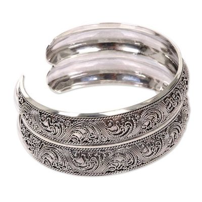 Alternate image for Handmade Sterling Silver Cuff Bracelet Double Imperial