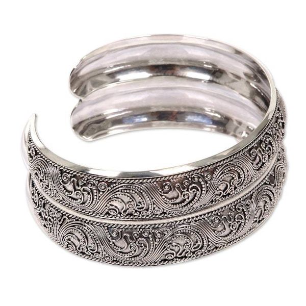Alternate image for Handmade Sterling Silver Cuff Bracelet Double Imperial