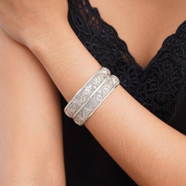 Alternate image for Handmade Sterling Silver Cuff Bracelet Double Imperial