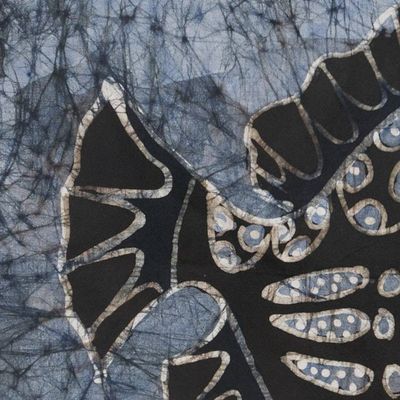 Alternate image for Batik Cotton Wall Hanging with Fish Motif Eruafua II