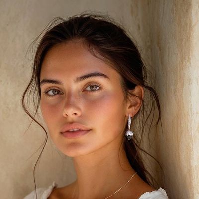 Alternate image for Fair Trade Gold Accent and Onyx Dangle Earrings Denpasar Belle