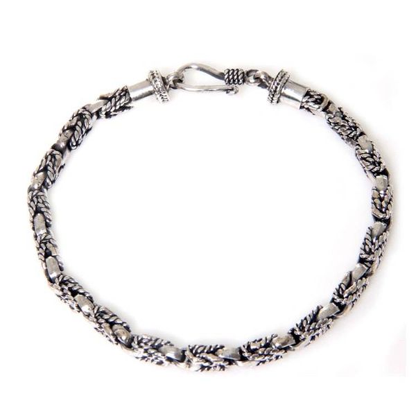Alternate image for Balinese Hand Crafted Sterling Silver Braided Bracelet Sinnet