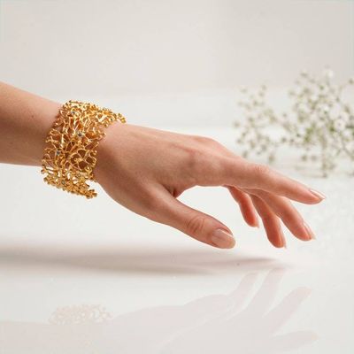 Alternate image for Birthstone 1-Carat Faceted Round Blue Topaz Cuff Bracelet Angelic Beginnings