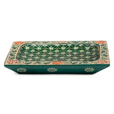 Alternate image for Fair Trade Clover-Themed Green Pule Wood Catchall from Java True Clover
