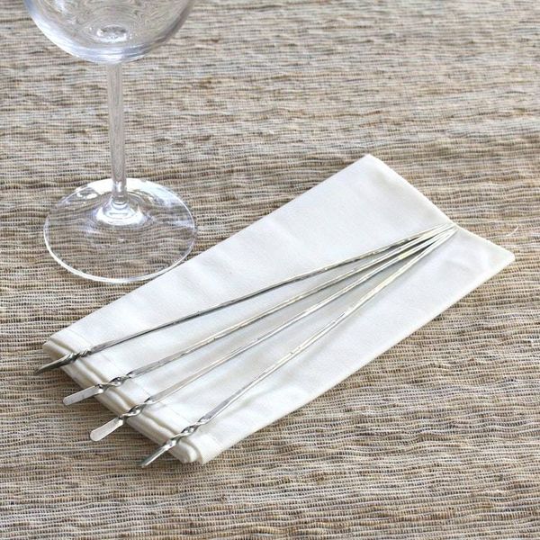 Alternate image for Stainless Steel Cocktail Picks from Indonesia Set of 4 Silver Skewer