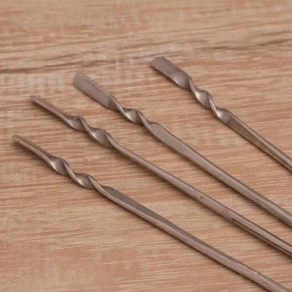 Alternate image for Stainless Steel Cocktail Picks from Indonesia Set of 4 Silver Skewer