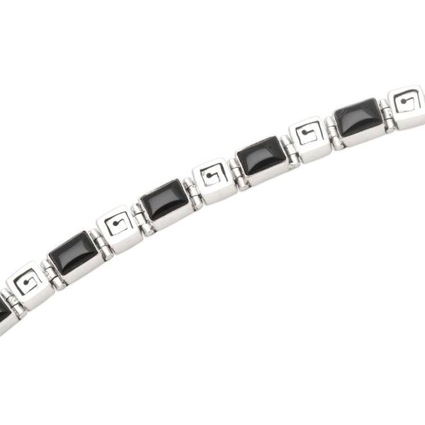 Alternate image for Onyx link bracelet Dark Labyrinth