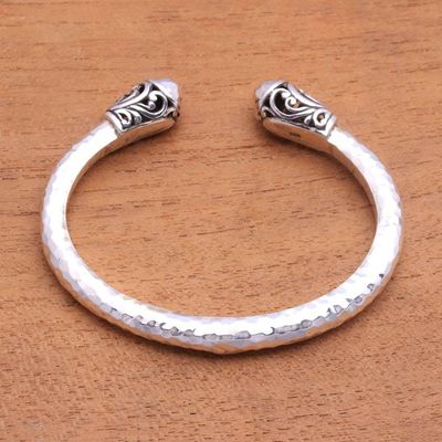 Alternate image for Swirl Motif Sterling Silver Cuff Bracelet from Bali Bold Swirl