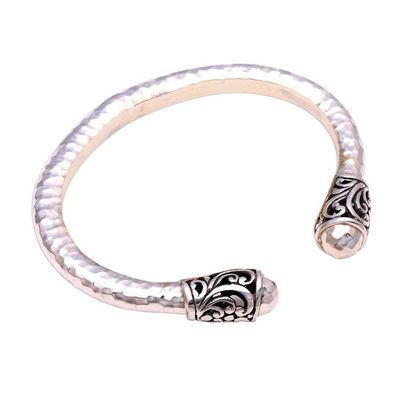 Alternate image for Swirl Motif Sterling Silver Cuff Bracelet from Bali Bold Swirl