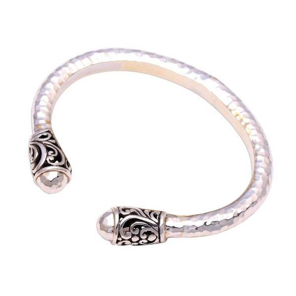 Alternate image for Swirl Motif Sterling Silver Cuff Bracelet from Bali Bold Swirl