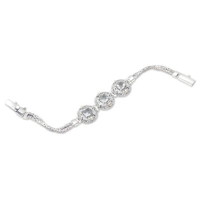 Alternate image for Gold-Accented Sterling Silver  Prasiolite Pendant Bracelet Japan in Green