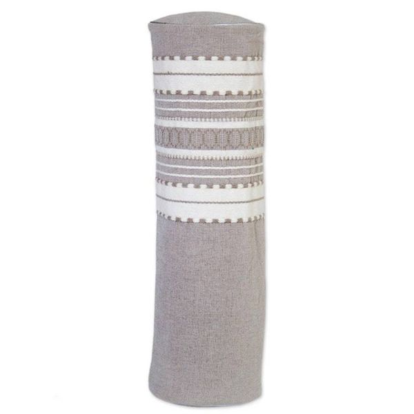 Alternate image for Handwoven Yoga Mat Bag from Mexico in Grey and White Unwind