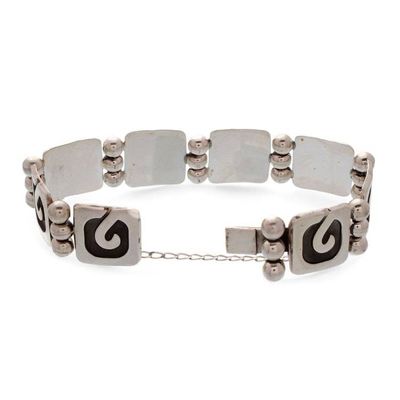 Alternate image for Sterling silver link bracelet Wave of Light