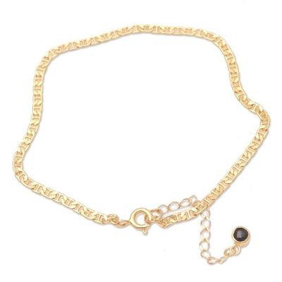 Alternate image for Gold-Plated Cubic Zirconia Mariner Chain Bracelet Friends Forever