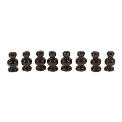 Alternate image for Onyx and Marble Chess Set in Black and Ivory 5 in. Black and Ivory Challenge