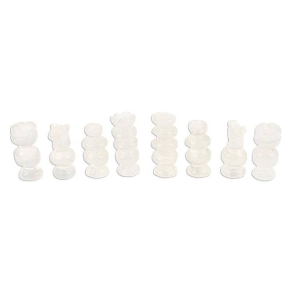 Alternate image for Onyx and Marble Chess Set in Black and Ivory 5 in. Black and Ivory Challenge