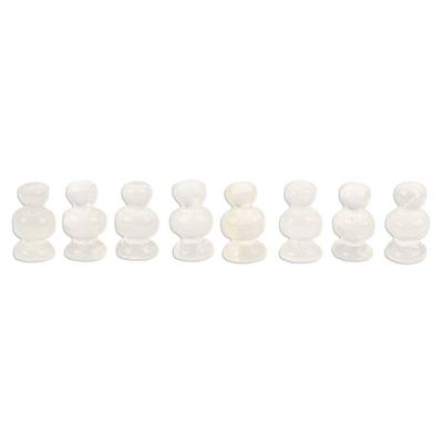 Alternate image for Onyx and Marble Chess Set in Black and Ivory 5 in. Black and Ivory Challenge