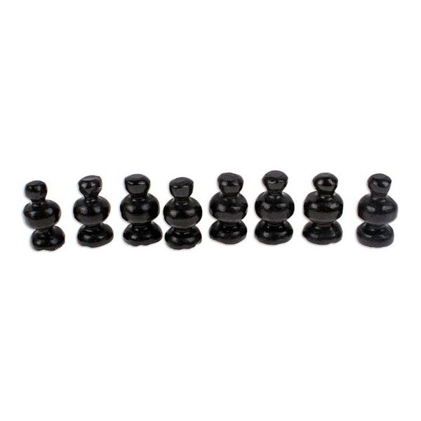 Alternate image for Marble Chess Set in Black and Pink from Mexico Black and Pink Challenge
