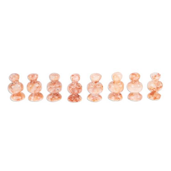 Alternate image for Marble Chess Set in Black and Pink from Mexico Black and Pink Challenge