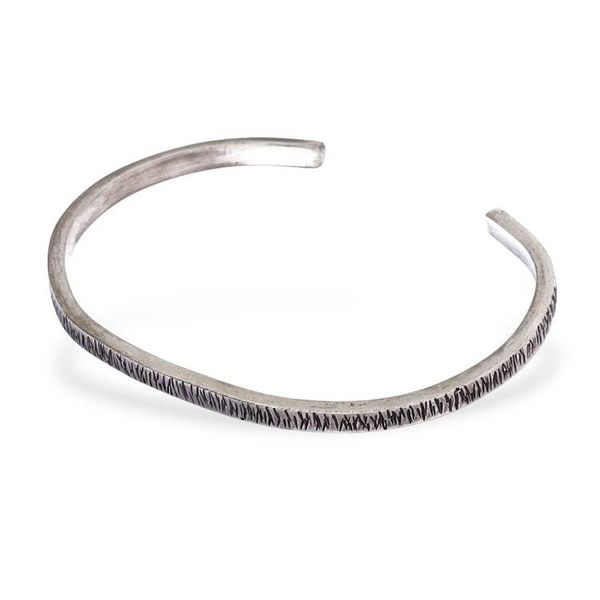 Alternate image for Etched Oxidized Sterling Silver Cuff Bracelet from Bali Splendid Seaweed