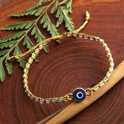 Alternate image for Turkish Eye Gold-Accented Cultured Pearl Resin Bracelet Omniscient Eye