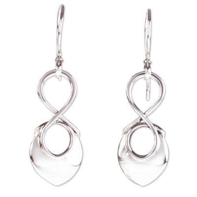 Alternate image for Modern Taxco Sterling Earrings Handcrafted in Mexico Infinite Glow