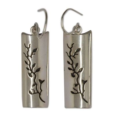 Alternate image for Artisan Crafted Taxco Silver Hook Earrings from Mexico Cherry Tree